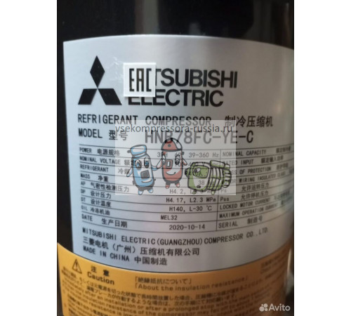 Спиральный компрессор Mitsubishi Electric HNB78FC-YE-C